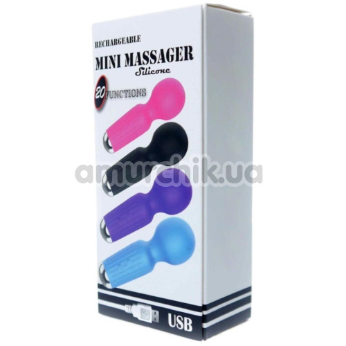 Кліторальний вібратор Boss Series Rechargeable Mini Massager, блакитний