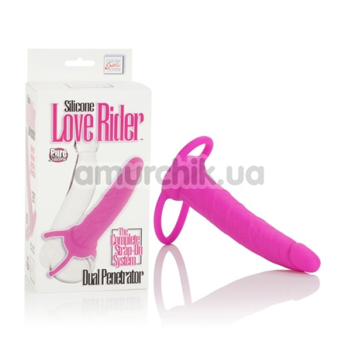Анальная насадка Love Rider Dual Penetrators, розовая