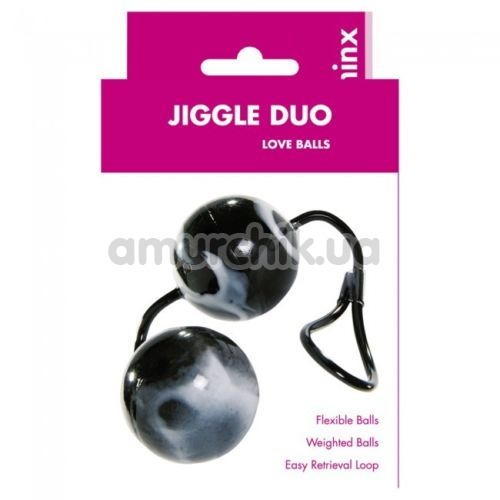 Вагинальные шарики Minx Jiggle Duo Love Balls, черные