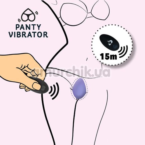Вибратор FeelzToys Panty Vibrator, фиолетовый