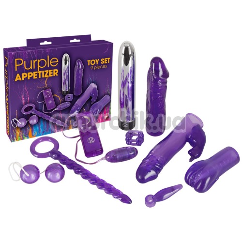 Набор из 9 игрушек Purple Appetizer Toy Set, фиолетовый