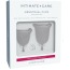Набор из 2 менструальных чаш Jimmyjane Intimate Care Menstrual Cups, прозрачный - Фото №12