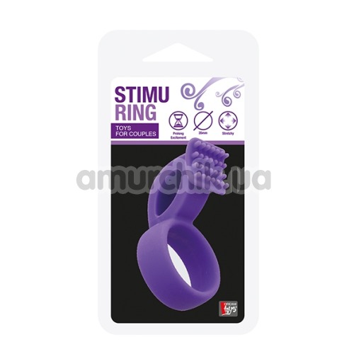 Эрекционное кольцо Stimu Ring, фиолетовое