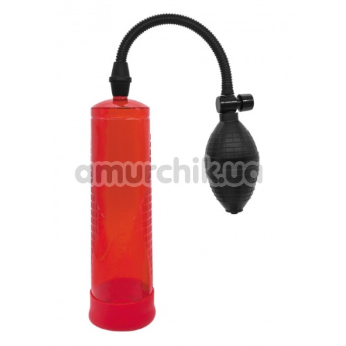 Вакуумна помпа Power Pump Penis Enlarger, червона - Фото №1