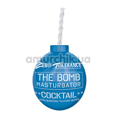 Мастурбатор Zero Tolerance The Bomb Masturbator Cocktail, блакитний - Фото №1