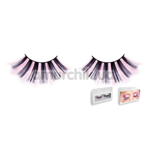 Ресницы Pink-Black Glitter Eyelashes (модель 519)
