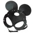 Маска Мышки DS Fetish Leather Mickey Mouse, черная - Фото №4