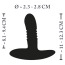 Анальная пробка с вибрацией и пульсацией XouXou Thrusting Vibrating Butt Plug, черная - Фото №10