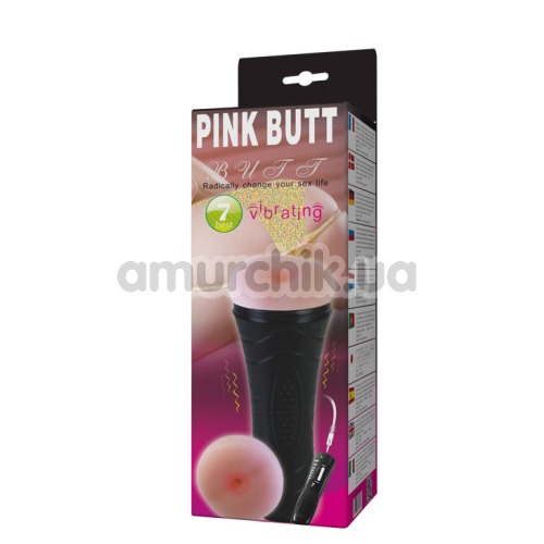 Анус-мастурбатор с вибрацией Pink Butt 00900T27Z-1