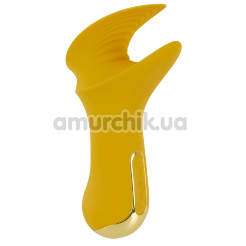 Мастурбатор з вібрацією Your New Favourite Penis Vibrator, жовтий - Фото №1