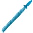 Анальна пробка з блакитним хвостом Unicorn Tails Pastel, блакитна - Фото №4
