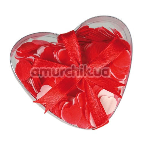 Конфетти для ванной Hearts Bath Confetti, красное