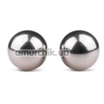 Вагинальные шарики Easy Toys Ben Wa Metal Exercise Balls 19 mm, серебряные  - Фото №1