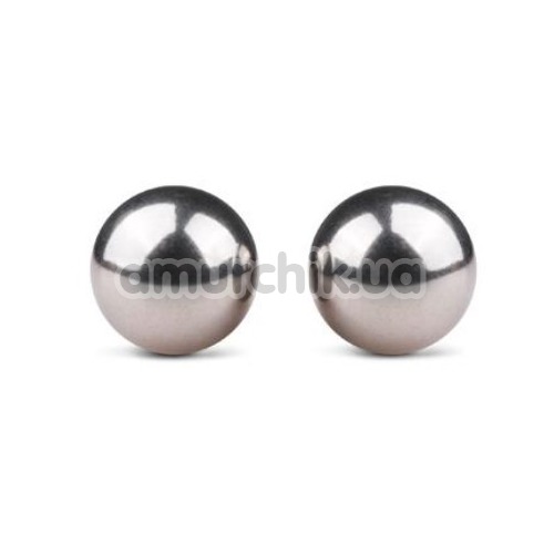 Вагінальні кульки Easy Toys Ben Wa Metal Exercise Balls 19 mm, срібні - Фото №1