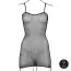 Платье Le Desir Short Dress Fishnet and Spaghetti Straps, черное - Фото №7
