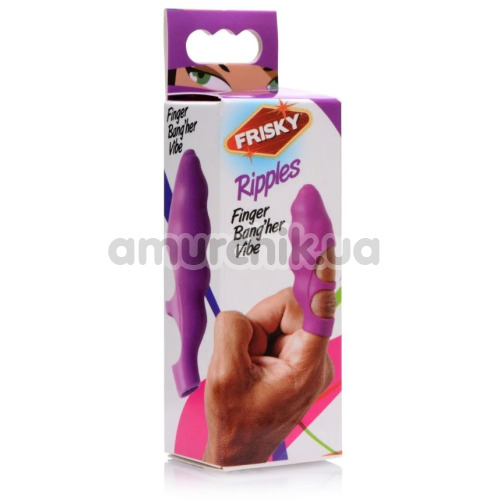 Вибратор на палец Frisky Ripples Finger Bang Her Vibe, фиолетовый