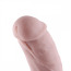 Фаллоимитатор-насадка Hismith Curved Realistic Dildo 8.27, телесный - Фото №5