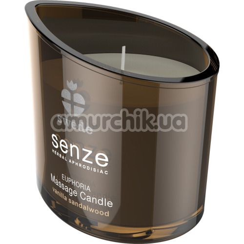 Свічка для масажу Senze Euphoria Massage Candle - ваніль/сандал, 50 мл