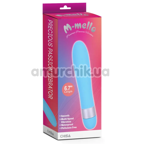 Вібратор M-Mello Precious Passion Vibrator, блакитний
