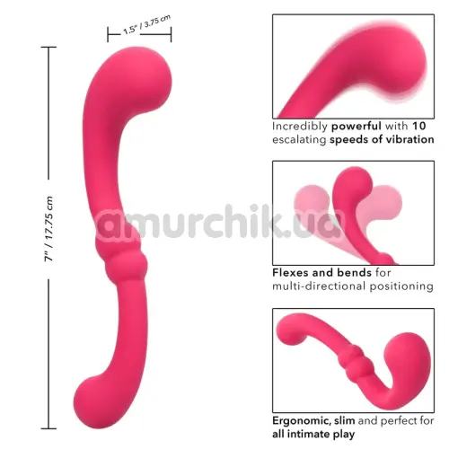 Вибратор для точки G Pretty Little Wands Curvy, розовый