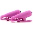 Затискачі для сосків з вібрацією Wireless Vibrating Nipple Clamps, рожеві - Фото №1