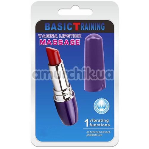 Кліторальний вібратор Vagina Lipstick Massage, фіолетовий