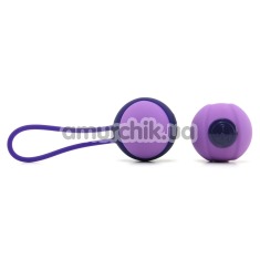 Вагінальні кульки KEY Stella I Single Kegel Ball Set, фіолетові - Фото №1