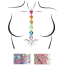 Прикраса для тіла Leg Avenue Adore Jewels Sticker & Body Glitter, мультикольорова - Фото №1