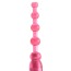 Анальная цепочка с вибрацией Pleasure Beads розовая - Фото №2