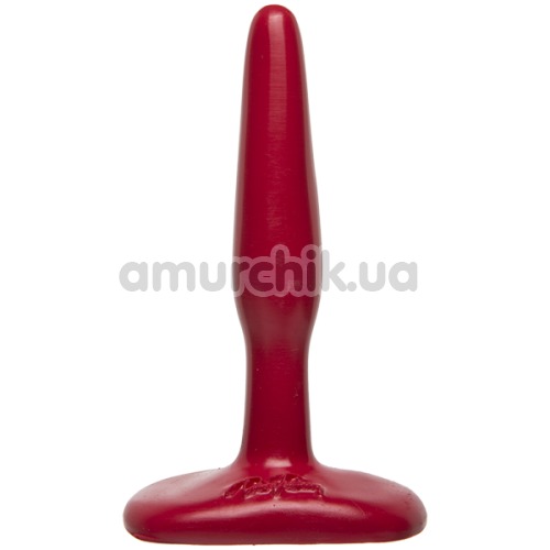 Анальна пробка Classic Butt Plug маленька, червона - Фото №1