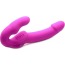 Безремневой страпон с вибрацией Strap U Evoke Super Charged, розовый - Фото №2