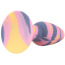 Анальная пробка Coloгful Joy Tricolour Butt Plug, разноцветная - Фото №3