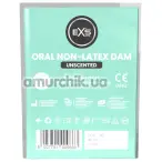 Серветка для орального сексу EXS Oral Non-Latex Dam Unscented - без запаху, 1 шт - Фото №1