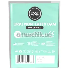 Салфетка для орального секса EXS Oral Non-Latex Dam Unscented - без запаха, 1 шт - Фото №1