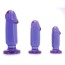 Набор анальных пробок Crystal Jellies Anal Starter Kit, фиолетовый - Фото №2