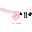 Безремневой страпон с вибрацией Super Strapless Dildo, розовый - Фото №10