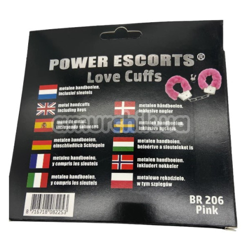 Наручники Power Escorts Love Cuffs, розовые