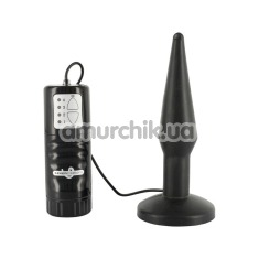 Анальная пробка с вибрацией Pure Vibes Small Butt Plug, черная - Фото №1