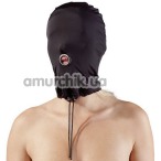 Маска Fetish Collection Hood Mouth Mask, черная - Фото №1
