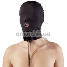 Маска Fetish Collection Hood Mouth Mask, чорна - Фото №1