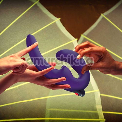Безременевий страпон з вібрацією Fun Factory Sharevibe, фіолетовий