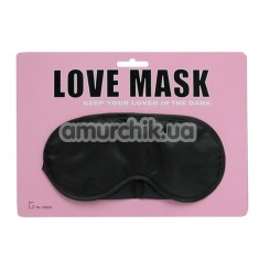 Маска на глаза Love Mask, черная - Фото №1