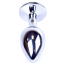 Анальная пробка с ярко-розовым кристаллом Exclusivity Jewellery Silver Plug, серебряная - Фото №4