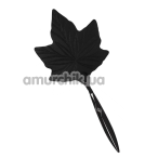 Шльопалка у вигляді кленового листочка Lockink Leather Whip Maple Leaf, чорна - Фото №1