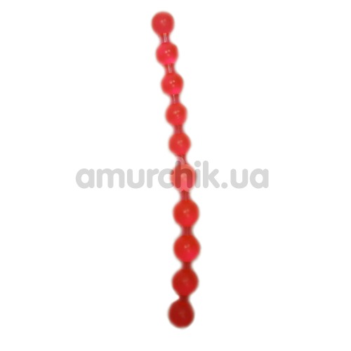 Анальные бусы Jumbo Jelly Thai Beads розовые - Фото №1
