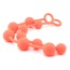 Набор анальных цепочек Posh Silicone “O” Beads, оранжевый - Фото №3