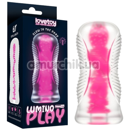 Мастурбатор Lumino Play Masturbator 6.0 LV342041, рожевий світиться у темряві