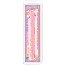 Двокінцевий фалоімітатор Crystal Jellies, 45 см рожевий - Фото №5