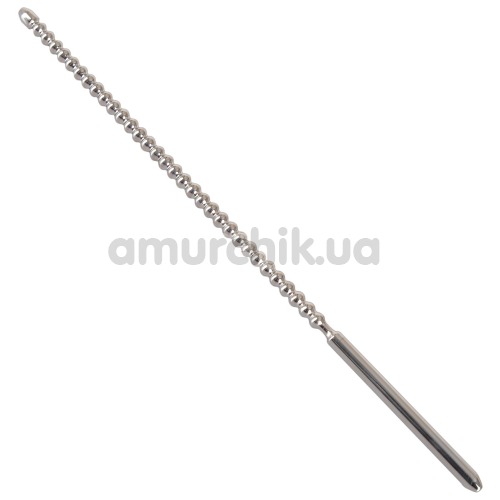 Уретральная вставка Sextreme Steel Dip Stick Ribbed, 0.6 см