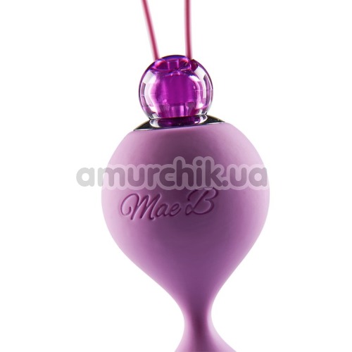 Вагинальные шарики Mae B Lovely Vibes Sophisticated Soft Touch Love Balls, фиолетовые